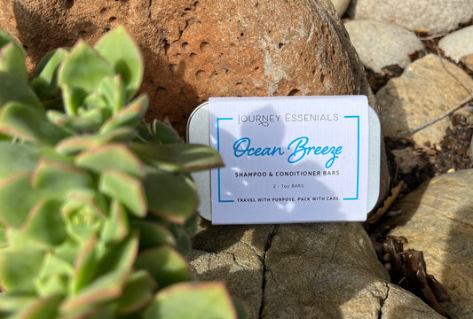 Ocean Breeze Travel Tin With Shampoo & Conditioner Bars