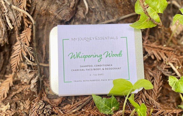 All-You-Need-Essential Beauty Kit-Your Ultimate Travel Companian *Whispering Woods* Scented with essential oils